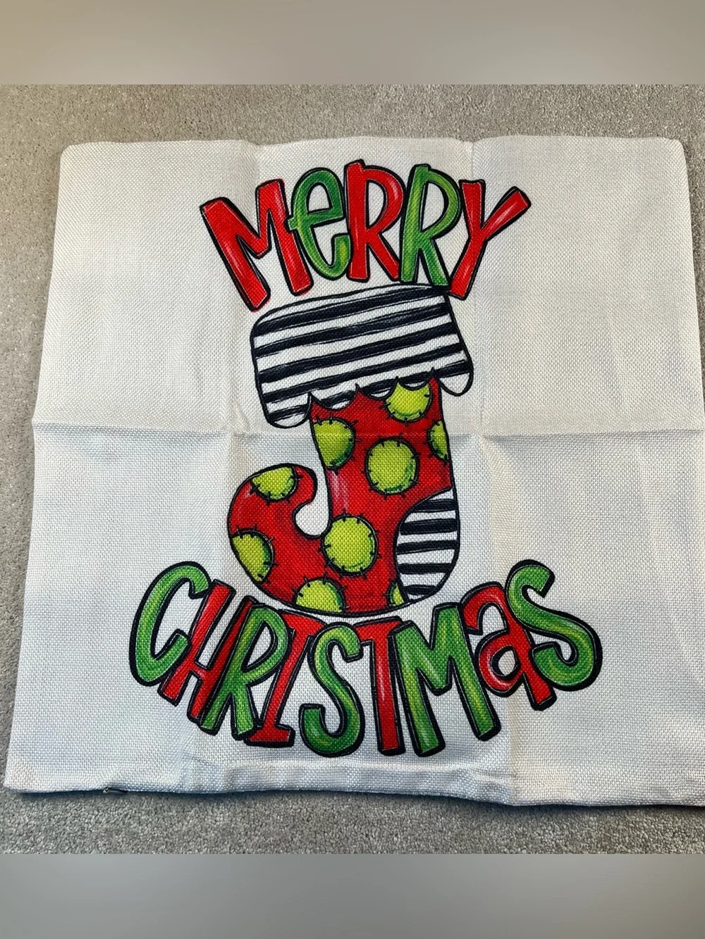 Christmas Pillow Covers Whimsical Decor Woven Set of 4